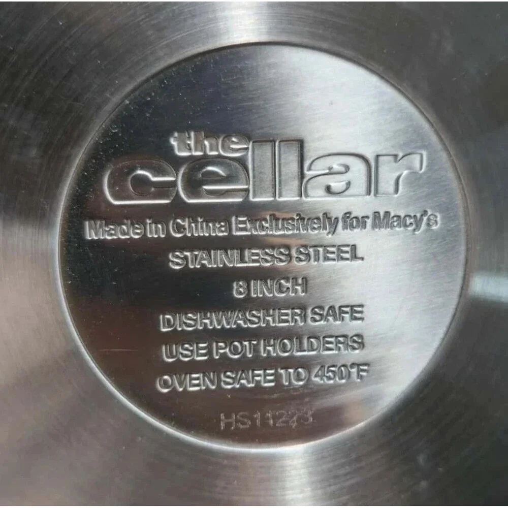 The Cellar Stainless Steel Cookware Set 5-Piece 3-Ply Base Pots & Pans